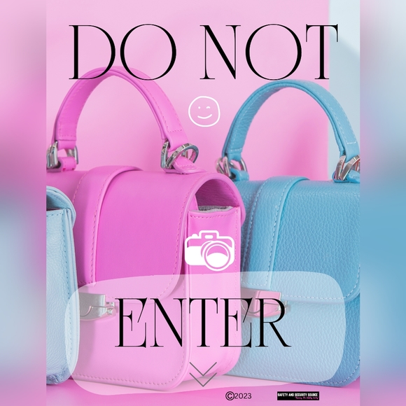 "Smile You're On Camera" and "Do Not Enter" Posters - Picture 2 of 4